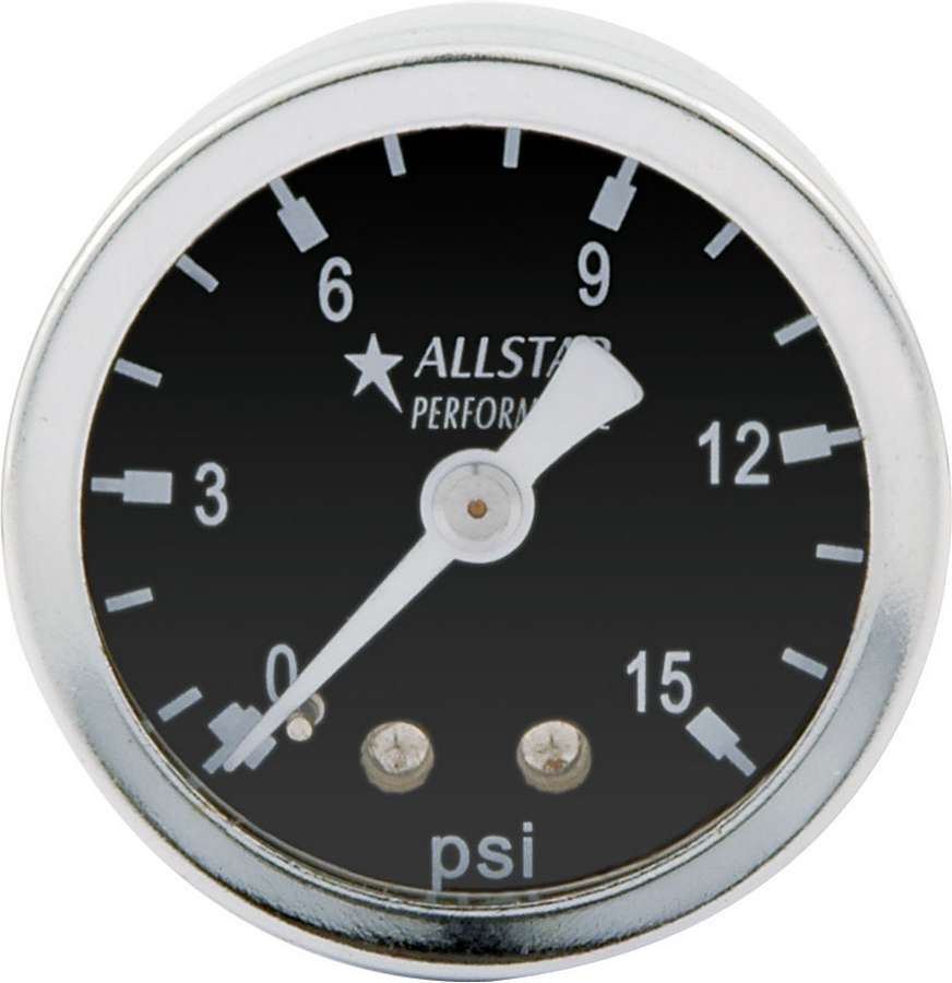 Allstar Performance - 1.5in Gauge 0-15 Psi Dry Type